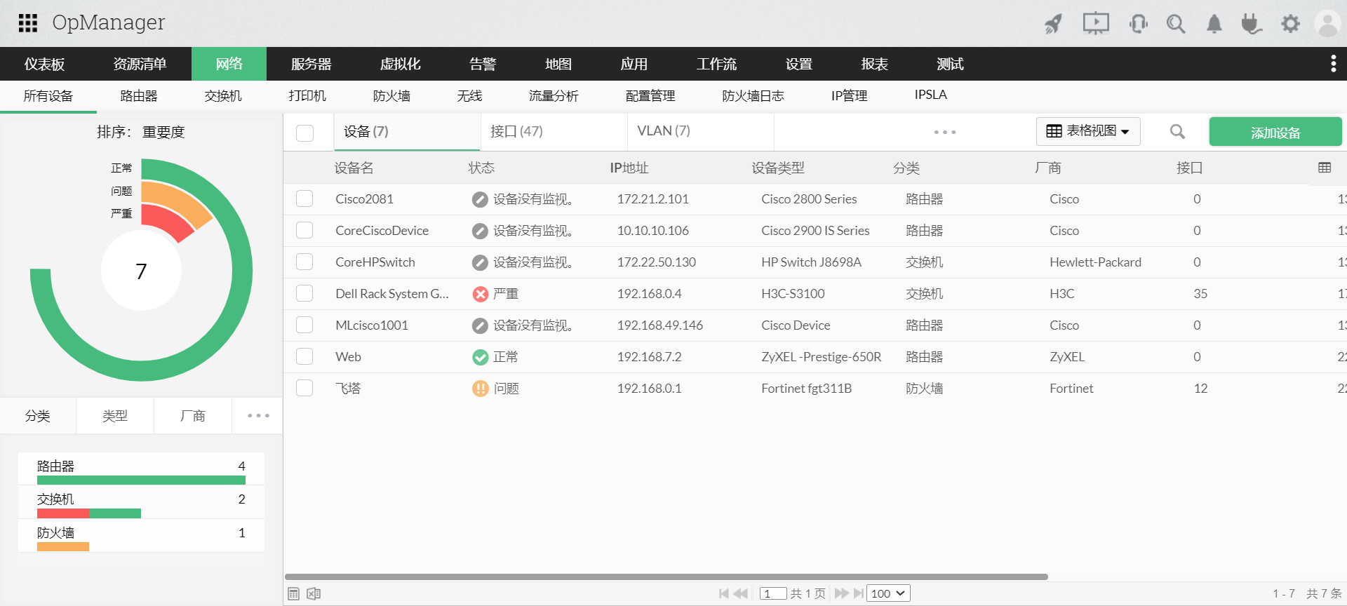 创海网络设备运行安全优化管理系统